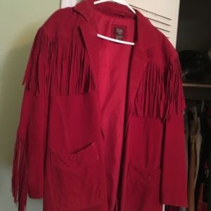 Suede fringed jacket